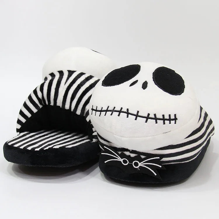 28 cm Disney film le cauchemar avant noël Jack Skellington peluche pantoufles intérieur hommes femmes hiver pantoufles cadeaux