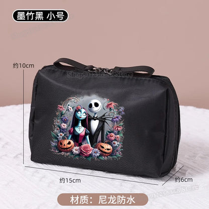 Le cauchemar avant noël trousse de maquillage dessin animé Figure Jack Skellington pochette sacs à cosmétiques Disney maquillage organisateur cas