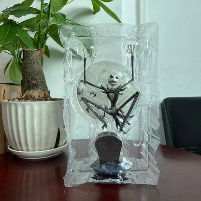 The Nightmare Before Christmas Jack Skellington Action Figure, 12 Face Jack Chair, Special Version Model Toy, Hmatte en Present