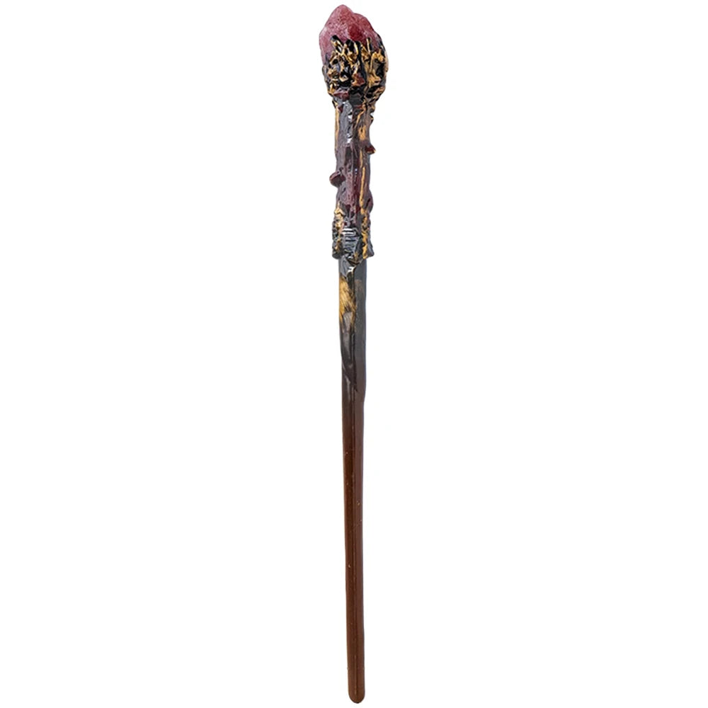 Bâton Magique de Sorcière, Quartz, Clip Naturel, Sceptre, Outil Rituel de Dégradation, Ornement d'Autel, Accessoire d'Halloween, Cadeau de Bijoux Fait à la Main, 1 Pièce