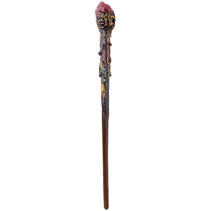 Bâton Magique de Sorcière, Quartz, Clip Naturel, Sceptre, Outil Rituel de Dégradation, Ornement d'Autel, Accessoire d'Halloween, Cadeau de Bijoux Fait à la Main, 1 Pièce