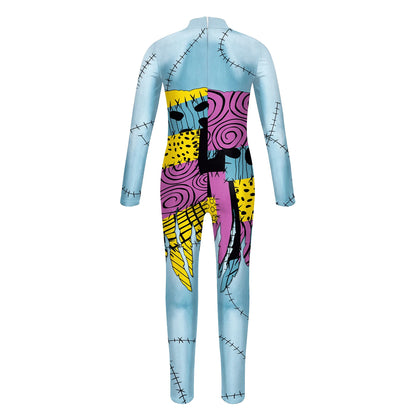 [Tu es mon Secret] le cauchemar avant noël Anime Cosplay Costume Halloween Sally fille imprimé fête body