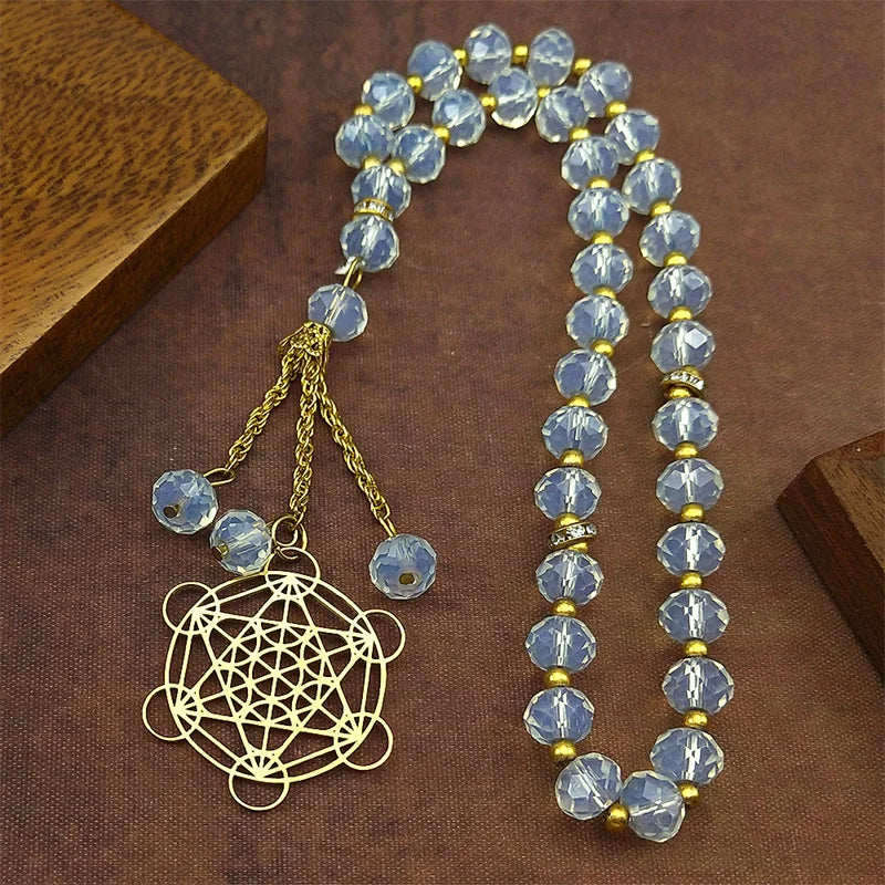 Pendentif de voiture spirituelle fleur de vie Chakra pour femmes et hommes, en acier inoxydable, géométrie sacrée, Cube Metatron, bijoux Salomon, cadeau