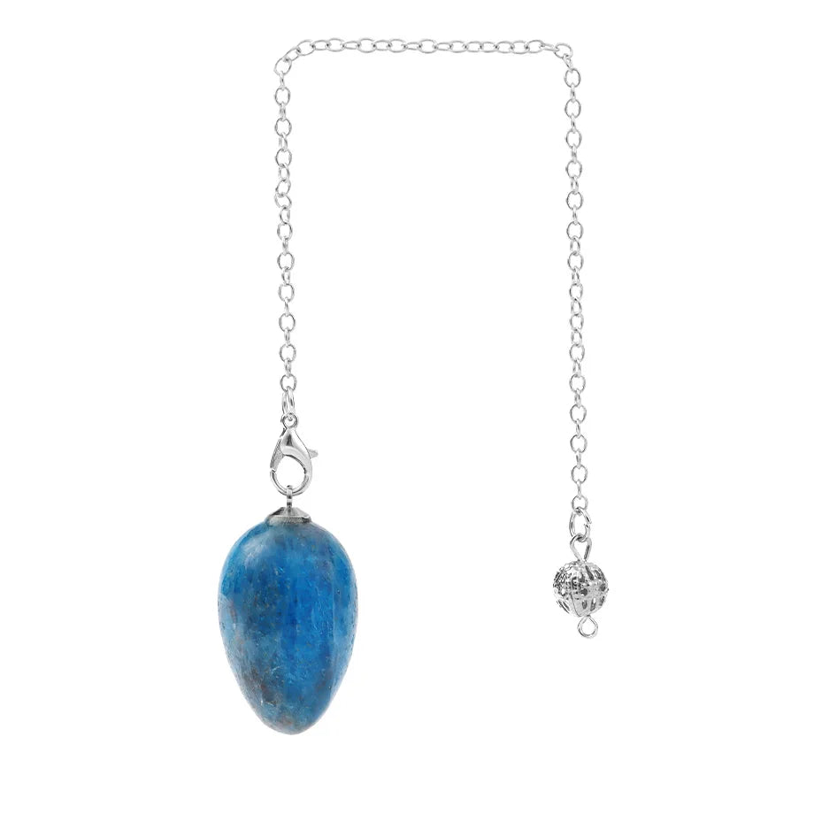 CSJA péndules en cristal pour radiesthésie Divination pierre naturelle pendentif en forme d'oeuf ésoteries radesthésie pendule Pendulo S973