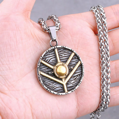 Vikings Odin Rune collier divers hommes nordique Vegvisir Valknut amulette pendentif en acier inoxydable Punk mode bijoux en gros