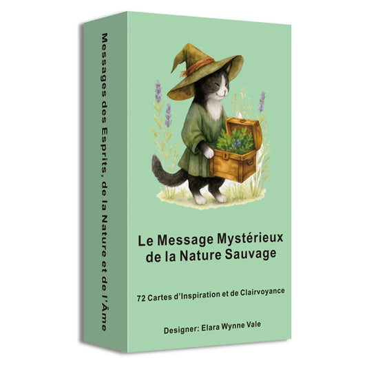Jeu de cartes Oracle français, un ensemble de 72 cartes pour la lecture quotidienne, le message mystérieux du sauvage, cartes de Tarot français, 12x7cm
