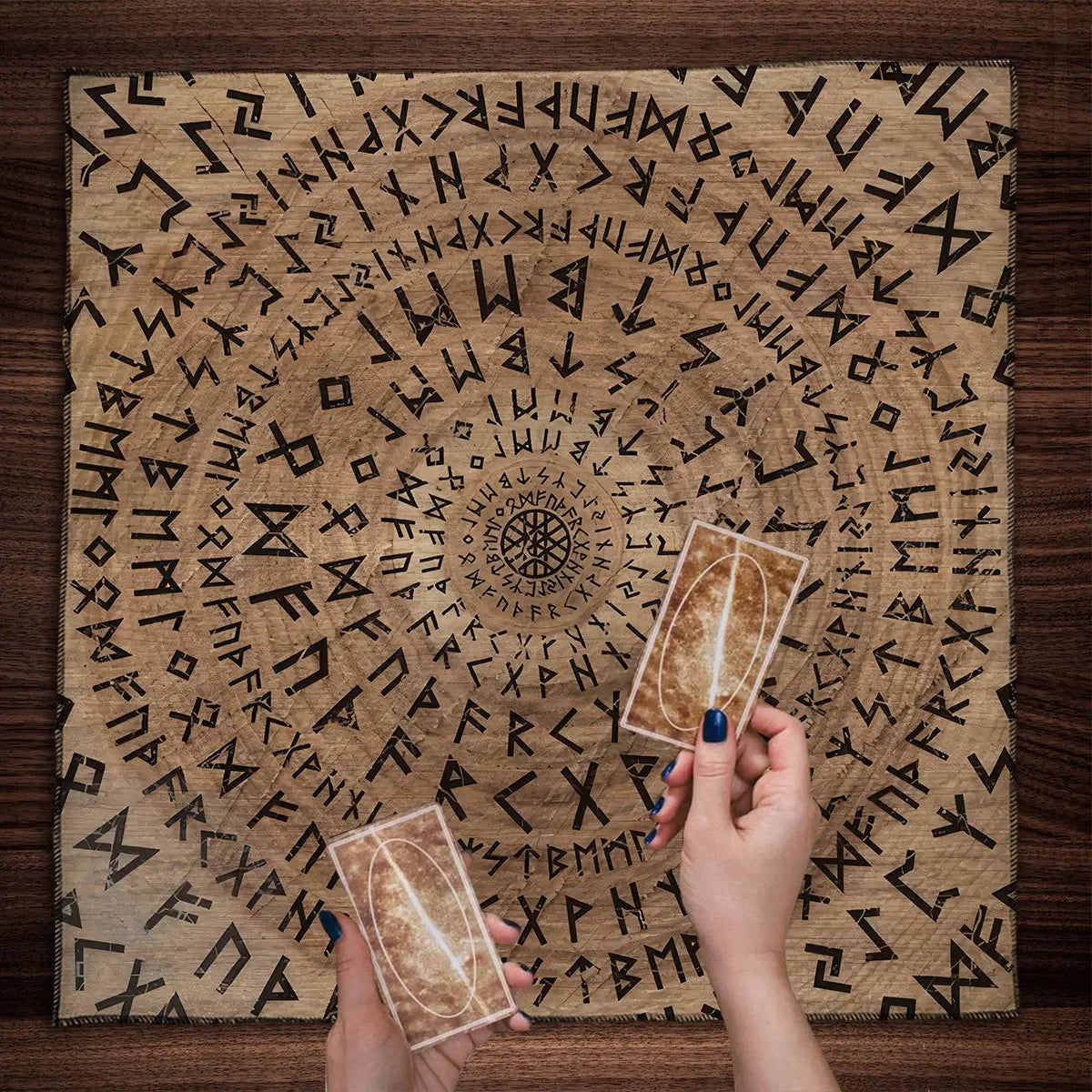 Couverture de Table de Tarot en tissu d'autel, douze Constellations étoilées, amour carrière, carte Oracle, nappe de Table de Tarot de lune, Divination