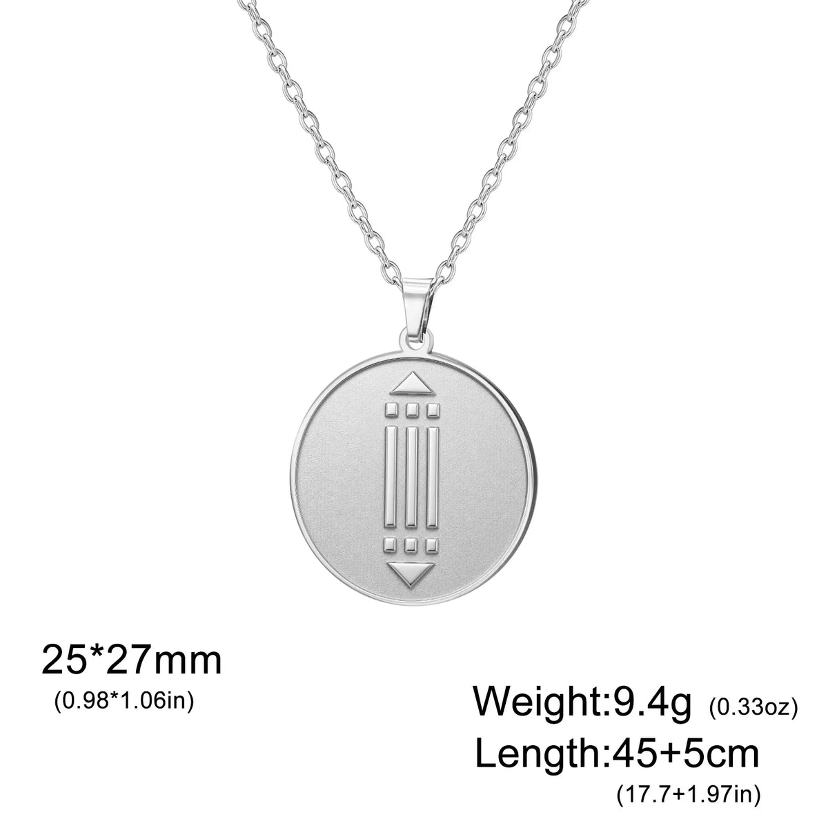 Collier pendentif pièce de monnaie Symbole d'Atlantide, Bijoux totem d'Atlantide mystérieux et ancien, Collection thématique, Cadeaux pour les amateurs de la culture d'Atlantide