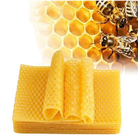 Feuilles de cire d'abeille, 10/20/30 pièces, fabrication de bougies, Kits artisanaux de bricolage, fabricant de bougies au miel, feuilles de fond de teint en nid d'abeille pour l'apiculture