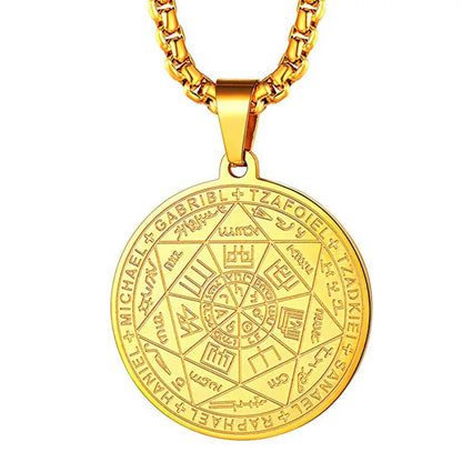 Metatron Cube sept archange pendentif géométrie sacrée sceau de Salomon pendentif Tetragrammaton hommes anges Sigil Talisman collier