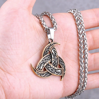 Vikings Odin Rune collier divers hommes nordique Vegvisir Valknut amulette pendentif en acier inoxydable Punk mode bijoux en gros