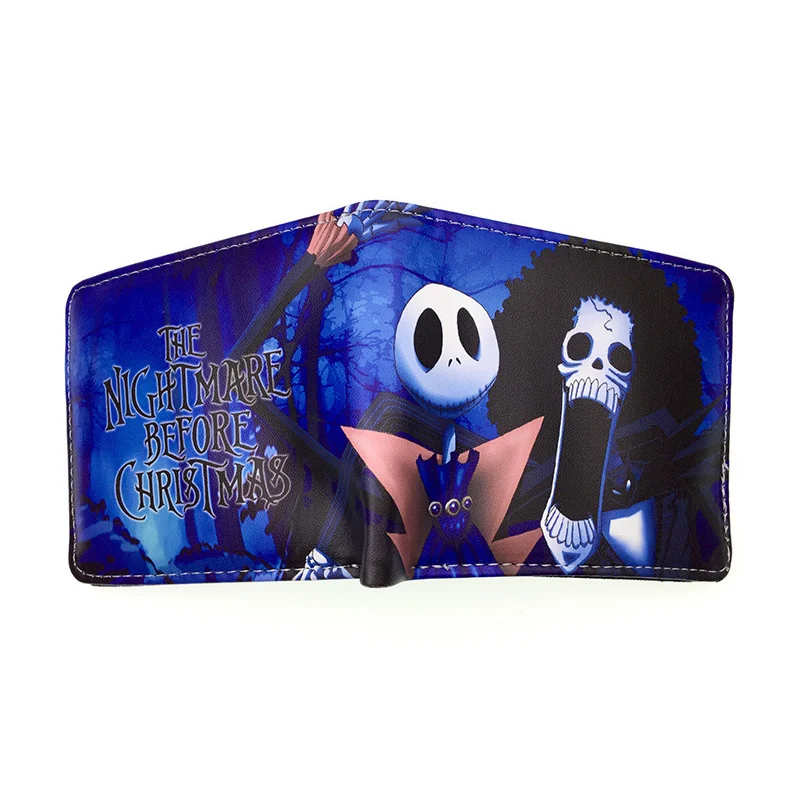 Le cauchemar avant noël portefeuilles dessin animé Figure Jack Skellington porte-monnaie femmes hommes sac d'argent Halloween Cosplay sac cadeau