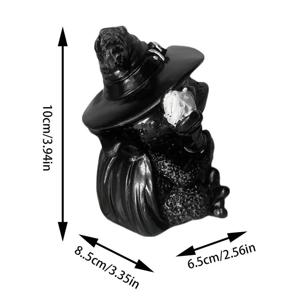 Statue d'Animal Créative, Sculpture Effrayante Noire, Décorations pour la Maison, Centres de Table de Bureau, Mouton, Chat, Grenouille, Figurine de Collection en Résine