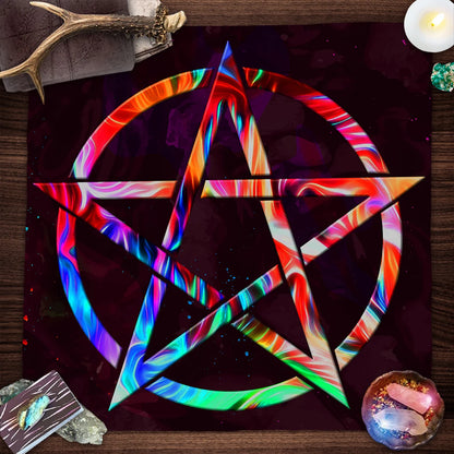 Couverture de Table de Tarot en tissu d'autel, douze Constellations étoilées, amour carrière, carte Oracle, nappe de Table de Tarot de lune, Divination