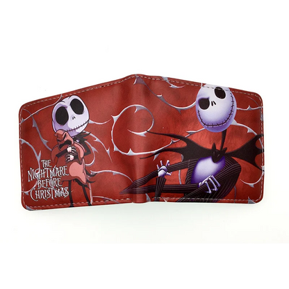 Le cauchemar avant noël portefeuilles dessin animé Figure Jack Skellington porte-monnaie femmes hommes sac d'argent Halloween Cosplay sac cadeau