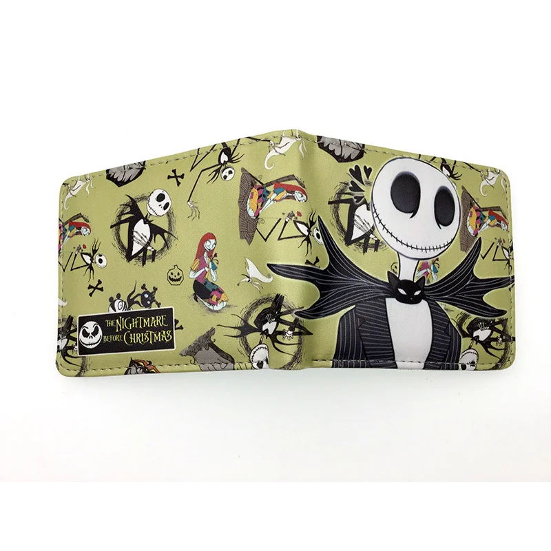 Le cauchemar avant noël portefeuilles dessin animé Figure Jack Skellington porte-monnaie femmes hommes sac d'argent Halloween Cosplay sac cadeau