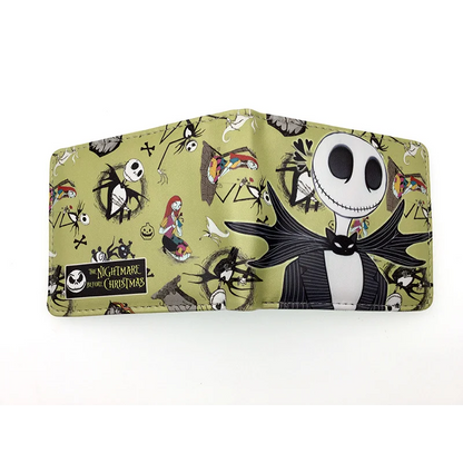 Le cauchemar avant noël portefeuilles dessin animé Figure Jack Skellington porte-monnaie femmes hommes sac d'argent Halloween Cosplay sac cadeau