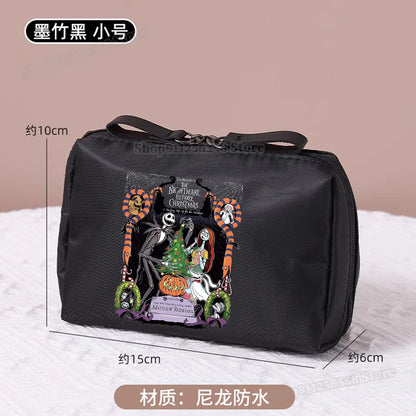 Le cauchemar avant noël trousse de maquillage dessin animé Figure Jack Skellington pochette sacs à cosmétiques Disney maquillage organisateur cas