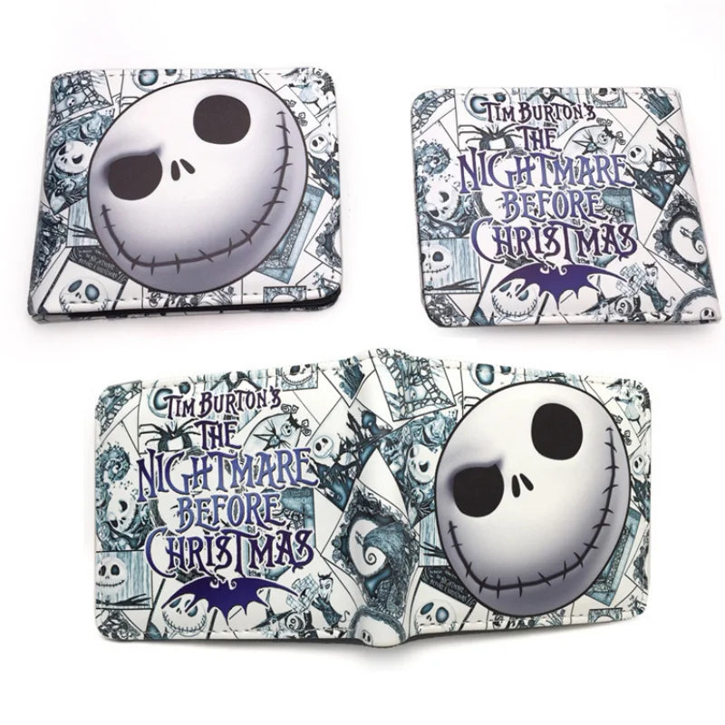 Le cauchemar avant noël portefeuilles dessin animé Figure Jack Skellington porte-monnaie femmes hommes sac d'argent Halloween Cosplay sac cadeau