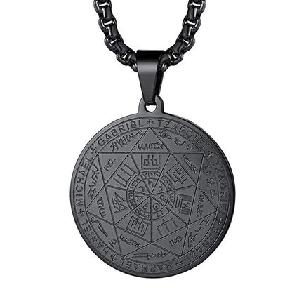 Metatron Cube sept archange pendentif géométrie sacrée sceau de Salomon pendentif Tetragrammaton hommes anges Sigil Talisman collier
