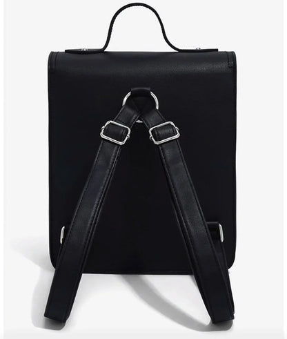 GerGift-Sac à Dos d'Université pour Enfant, Sacoche d'Écolière, Sacoche de Rangement pour Cosplay du Mercredi Addams