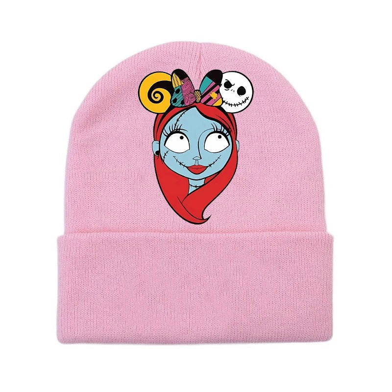 Disney le cauchemar avant noël tricoté chapeau enfants nouveau Anime tricot casquette garçons filles hiver chaud bonnets enfants Halloween cadeau