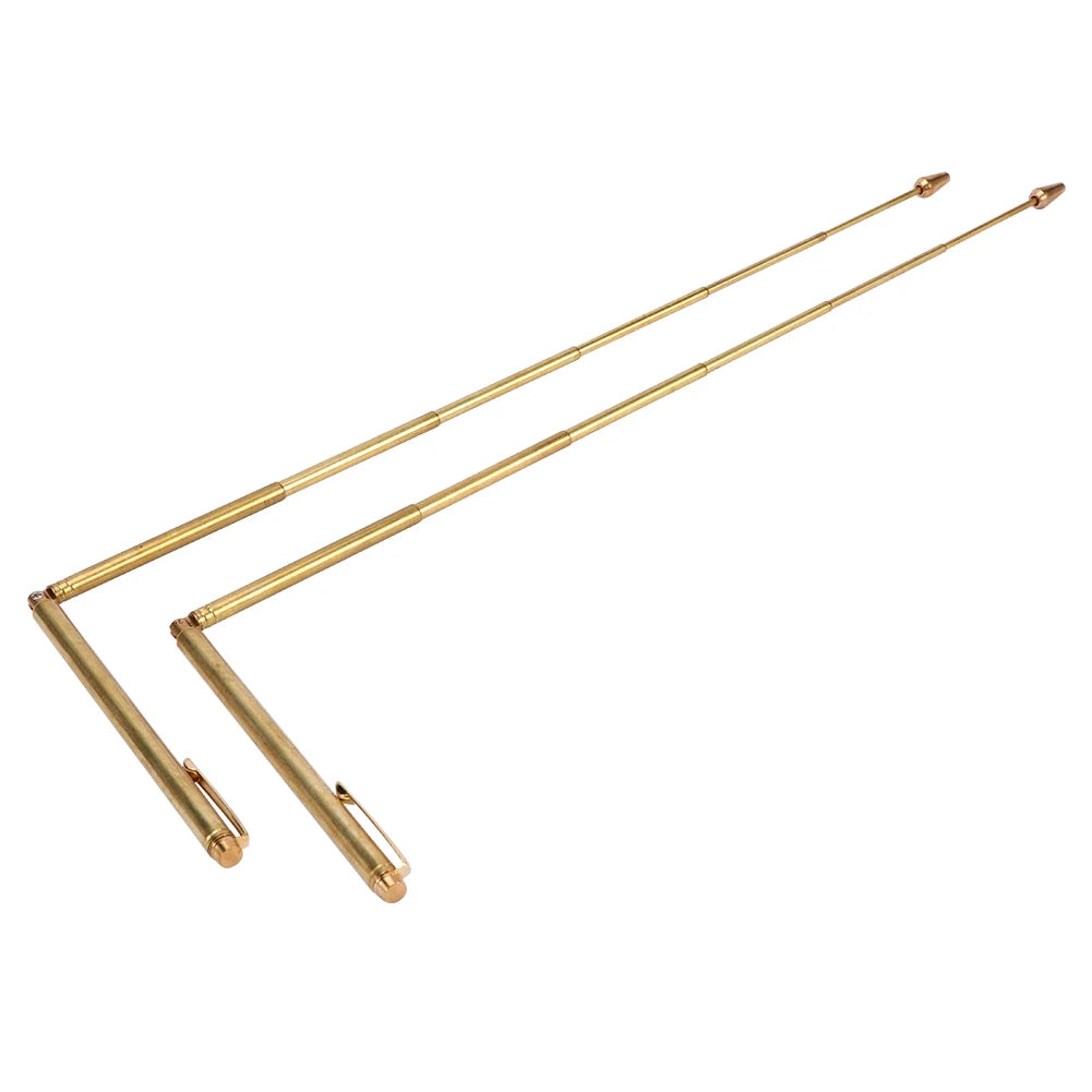 Bâtons de radiesthésie en cuivre pur 99.9%, tige de détecteur de métaux, sonde en cuivre pour l'eau et l'or, outils de Divination pour la chasse au trésor