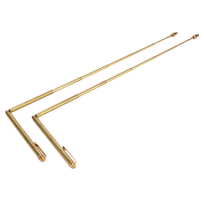 Bâtons de radiesthésie en cuivre pur 99.9%, tige de détecteur de métaux, sonde en cuivre pour l'eau et l'or, outils de Divination pour la chasse au trésor