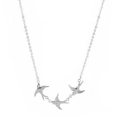Collier en couches d'oiseaux simples vintage pour femmes, arbre, hirondelle, document en or, bijoux de clavicule, charme équivalent, mode, chaud, nouveau