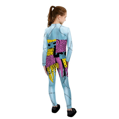 [Tu es mon Secret] le cauchemar avant noël Anime Cosplay Costume Halloween Sally fille imprimé fête body
