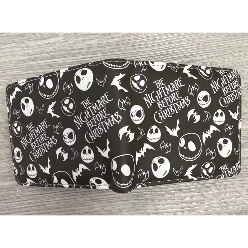 Le cauchemar avant noël portefeuilles dessin animé Figure Jack Skellington porte-monnaie femmes hommes sac d'argent Halloween Cosplay sac cadeau