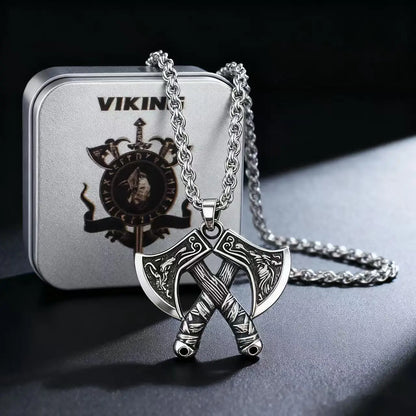 YQ 316L acier inoxydable Viking hache pendentif chaîne collier pour hommes bijoux accessoire cadeau livraison directe articles