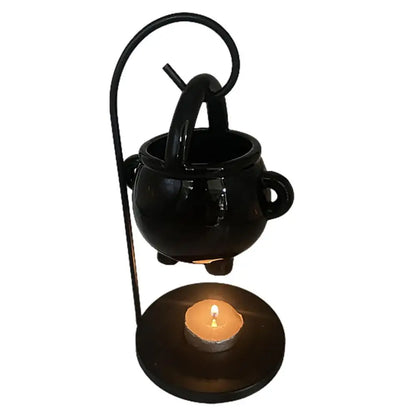 Chaudron suspendu brûleur de cire sorcière chaudron Pot bougeoir fournitures de sorcellerie huile essentielle encens arôme diffuseur décor à la maison