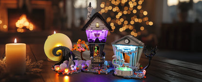 Hprosper lumière LED pour LEGO 21351 Disney Tim Burton le cauchemar avant noël lampe décorative avec boîte à piles