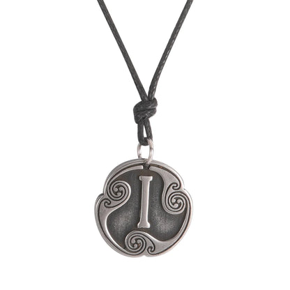 EUEAVAN rétro mystérieux Runes collier Viking bijoux corde chaîne réglable colliers en acier inoxydable pendentif amulette bijoux