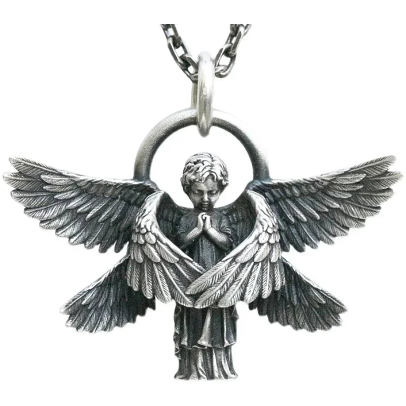 Collier pendentif tête de mort gothique Nina ifixion pour homme, punk vintage, bondage, démon, motard, rock, exorciste, bijoux, cadeau d'Halloween
