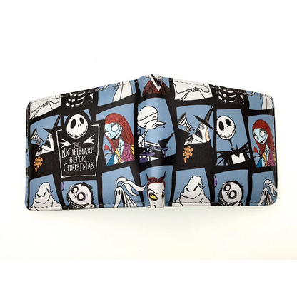 Le cauchemar avant noël portefeuilles dessin animé Figure Jack Skellington porte-monnaie femmes hommes sac d'argent Halloween Cosplay sac cadeau