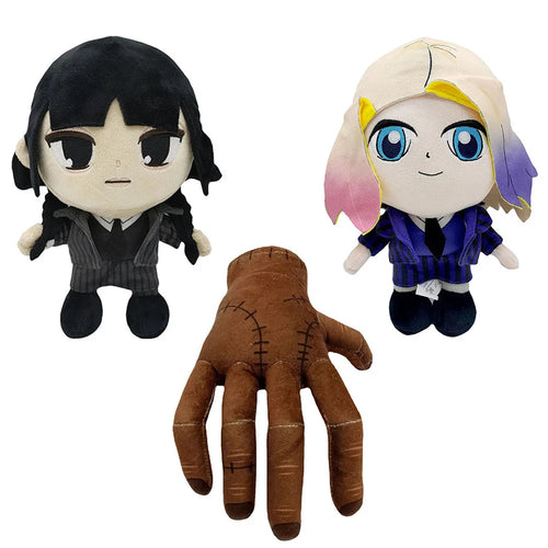 Jouets en peluche de la série télévisée mercredi pour enfants, poupées de dessin animé en peluche douce mignonne, cadeau d'anniversaire, Kawaii, 25cm, 2023