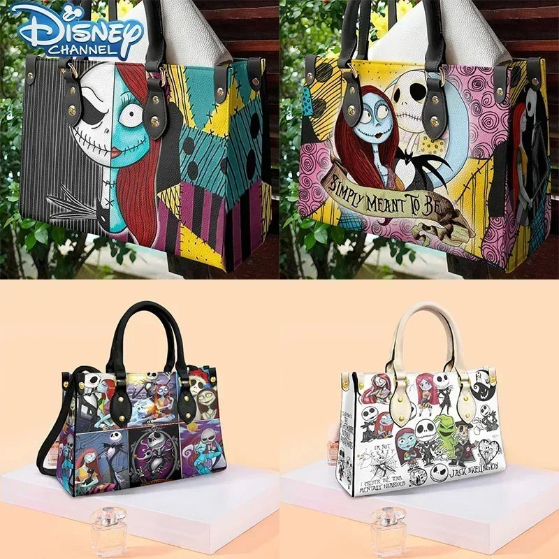 Sac à bandoulière en cuir Pu pour femmes, cauchemar avant noël Jack Skellington, sac à main de luxe Anime Sally Cosplay, cadeau d'halloween