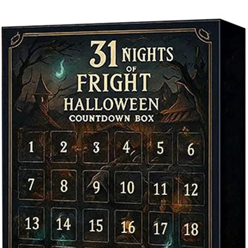 Calendrier de l'Avent d'Halloween 2025, figurines d'horreur effrayantes à collectionner, calendrier de l'Avent effrayant, boîte de compte à rebours d'Halloween pour cadeaux pour enfants