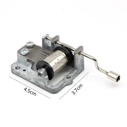 Boîte à musique en bois sculpté antique, manivelle, joyeux Halloween, vous êtes ma Dominique, décor d'Halloween, Noël, cadeau d'anniversaire