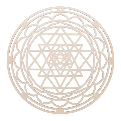 Panneau mural en bois en forme de fleur de vie, découpé au Laser, Art mural en bois, décoration de maison, sous-verres faits à la main, fabrication artisanale, ornement de géométrie sacrée