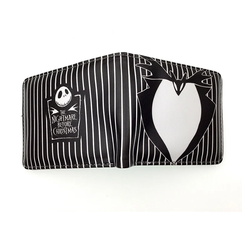Le cauchemar avant noël portefeuilles dessin animé Figure Jack Skellington porte-monnaie femmes hommes sac d'argent Halloween Cosplay sac cadeau