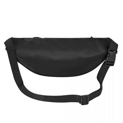 Sac Banane Personnalisé L'Étrange Noël de Monsieur Jack, Sacoche à Bandoulière pour Voyage, Randonnée, Téléphone, Poudres d'Argent