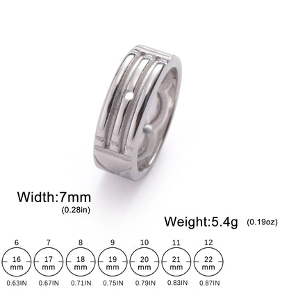 Bague HIPEE Atlantis en acier inoxydable, amulette spirituelle égyptienne ancienne pour femmes et hommes