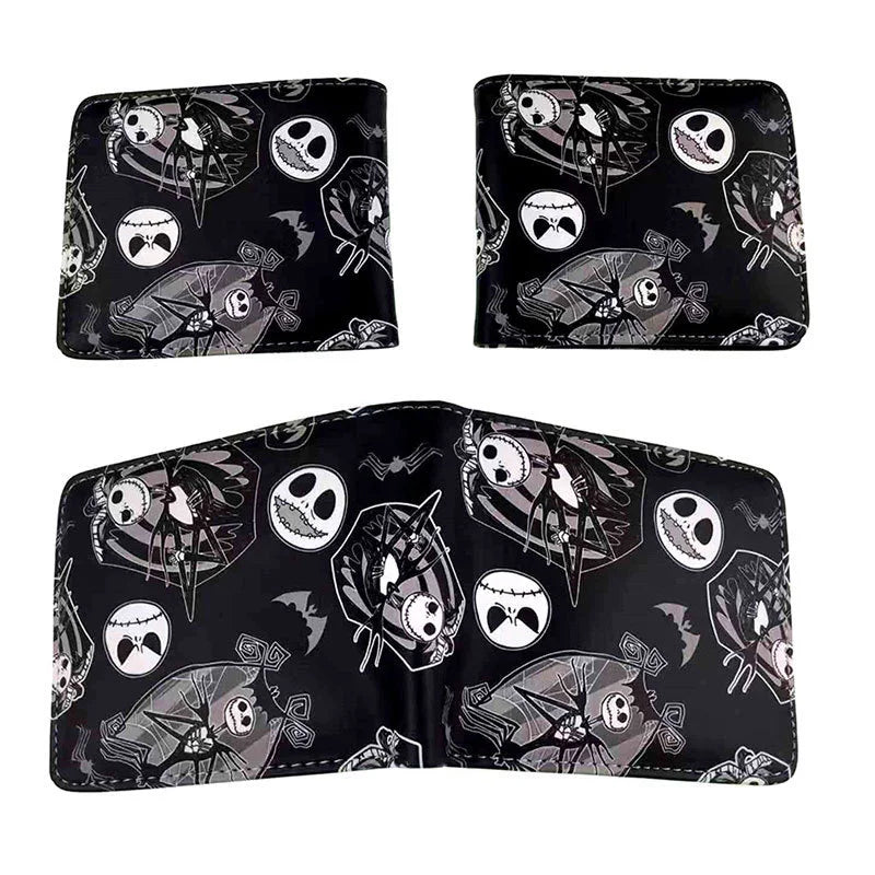 Le cauchemar avant noël portefeuilles dessin animé Figure Jack Skellington porte-monnaie femmes hommes sac d'argent Halloween Cosplay sac cadeau