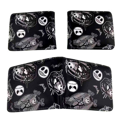 Le cauchemar avant noël portefeuilles dessin animé Figure Jack Skellington porte-monnaie femmes hommes sac d'argent Halloween Cosplay sac cadeau