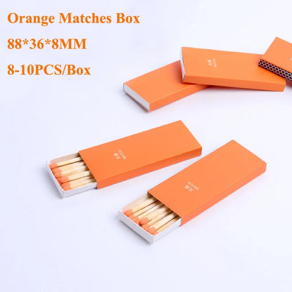 Boîte d'allumettes colorées en bois pour hommes, gadgets pour hommes, longue publicité, bougie d'anniversaire, è, match d'hôtel, camping, mini boîte de survie, 50 boîtes