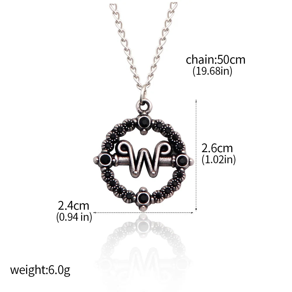 Bracelet de perles de fenêtre arc-en-ciel mercredi Addams, pendentif chose à main, bijoux gothiques pour femmes, accessoires cadeau