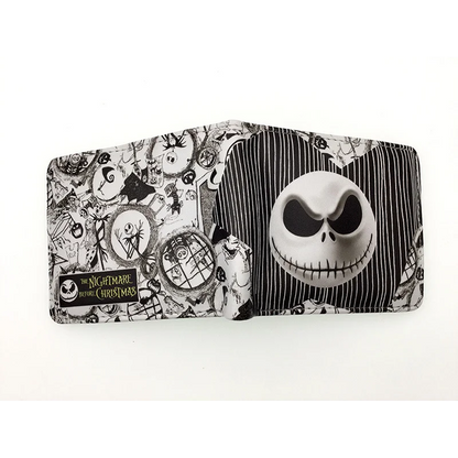 Le cauchemar avant noël portefeuilles dessin animé Figure Jack Skellington porte-monnaie femmes hommes sac d'argent Halloween Cosplay sac cadeau